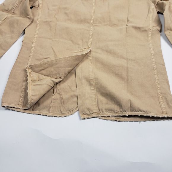 Sandrine Rose Women's Tan Denim Empire Jacket size M - Picture 13 of 14